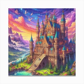 Castle In The Sky 30 Canvas Print