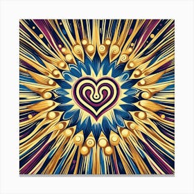 Heart Of Gold 1 Canvas Print