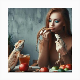 Lizards 1 Canvas Print