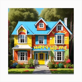 Happy Home Canvas Print