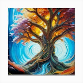 Tree Of Life oil painting abstract painting art 9 Canvas Print