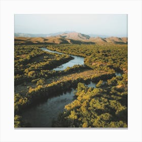 River Through Desert Canvas Print