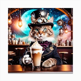 Cosmic Catfeine 21 Canvas Print