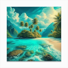 Hawaiian Beach 7 Toile