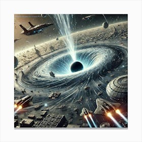 Event Horizon Bomb Converted Canvas Print