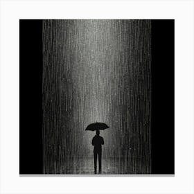 Rain In The Rain Canvas Print