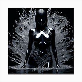 Woman In Water 3 Canvas Print