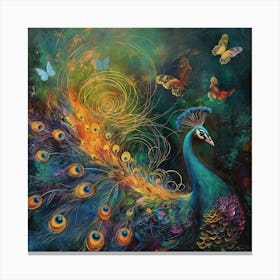 Peacock Best 2 Canvas Print