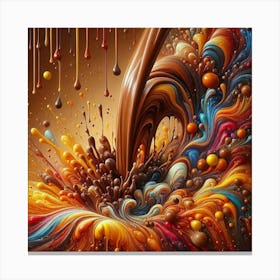 Chocolate Pouring Canvas Print