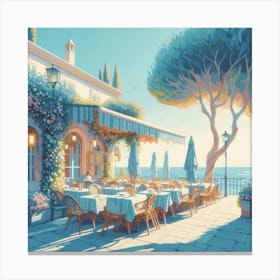 Restaurant Hd Wallpaper Canvas Print