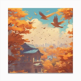 Autumn City 2 Canvas Print