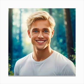 Handsome Smile Canvas Print