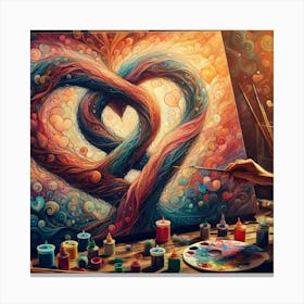 Heart Painting Canvas Print