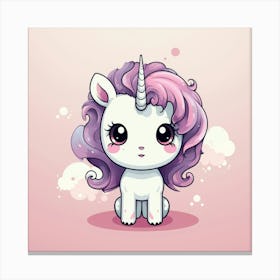 Cute Unicorn 618 Canvas Print