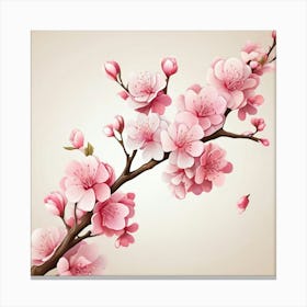 Cherry Blossoms art print 5 Canvas Print