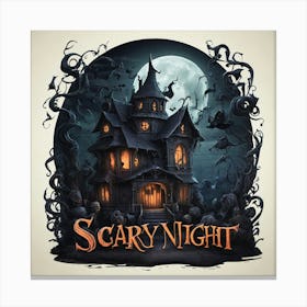 Scary Night Canvas Print