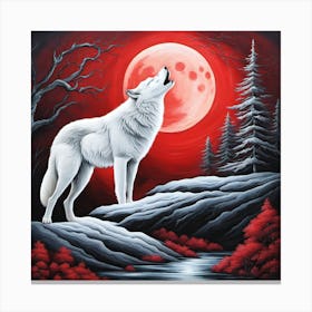 Howling Wolf 4 Canvas Print