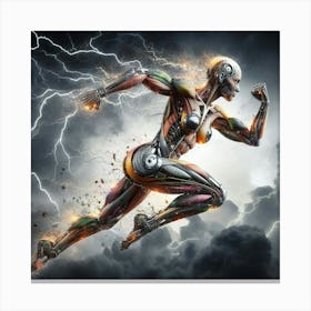 Lightning In The Sky Canvas Print