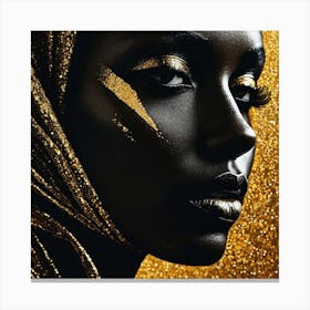 Portrait Of A Black Woman 3 Canvas Print