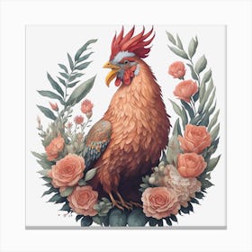 Beautiful Rooster (1) Canvas Print