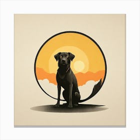 Black Labrador Canvas Print