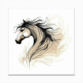 Creative Horse Beauty Illustration Nr 167 Canvas Print