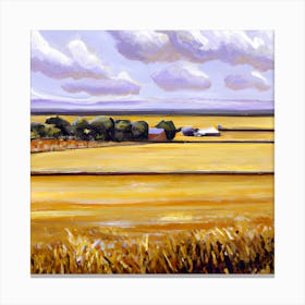 Painting Of Farmland Canvas Print