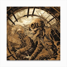 Skeletons In Space Canvas Print