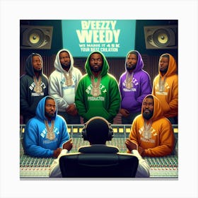 Breezy Weedy Canvas Print