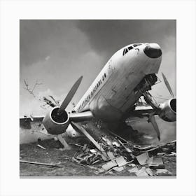 'Airline Crash' Canvas Print