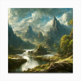 Fantasy Landscape 1 Canvas Print