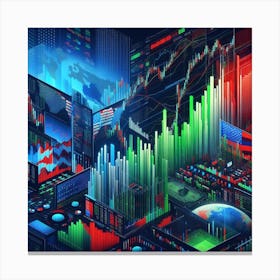 Stock Market 1 Canvas Print