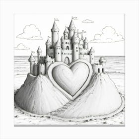 Castle In The Sand Canvas Print