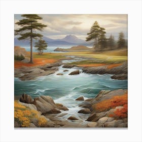 Rocky Shore 1 Canvas Print