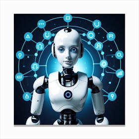 Artificial Intelligence Robot Canvas Print