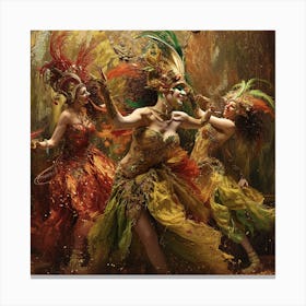 Carnival Dancers 2 Canvas Print