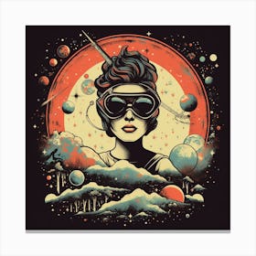 Space Girl Canvas Print