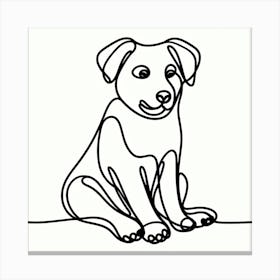 Dog Drawing 2 Canvas Print