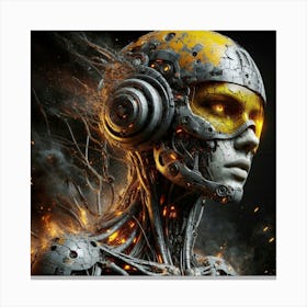 Cyborg Woman 5 Canvas Print