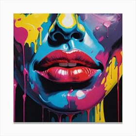 painted Girl Canvas Print