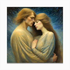 Lovers Canvas Print