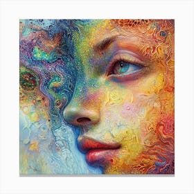 Woman'S Face 24 Canvas Print