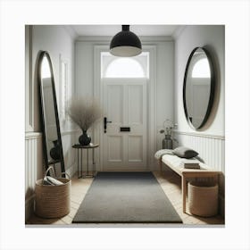 Hallway With Mirrors Canvas Print