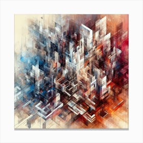 Abstract Cityscape 2 Canvas Print