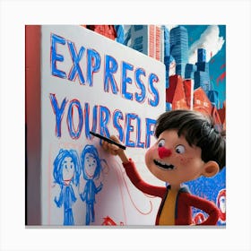 Express Yourself Canvas Print