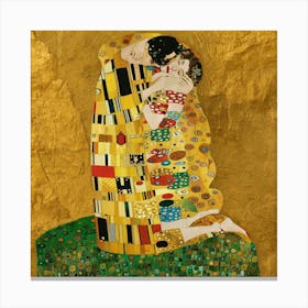 Gustav Klimt "The Kiss" 4 Canvas Print