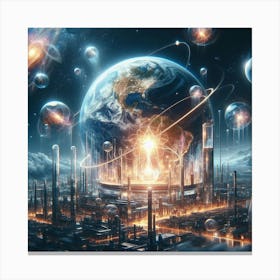 Futuristic City 106 Canvas Print