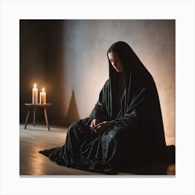 Lady In Peace Canvas Print