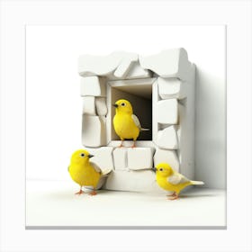 Birds In A Box Canvas Print