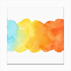 Watercolor Splatters Canvas Print